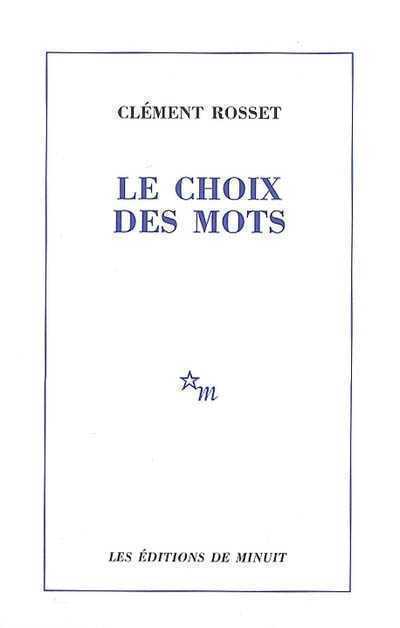 Le choix des mots