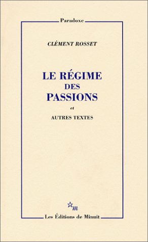 Le régime des passions