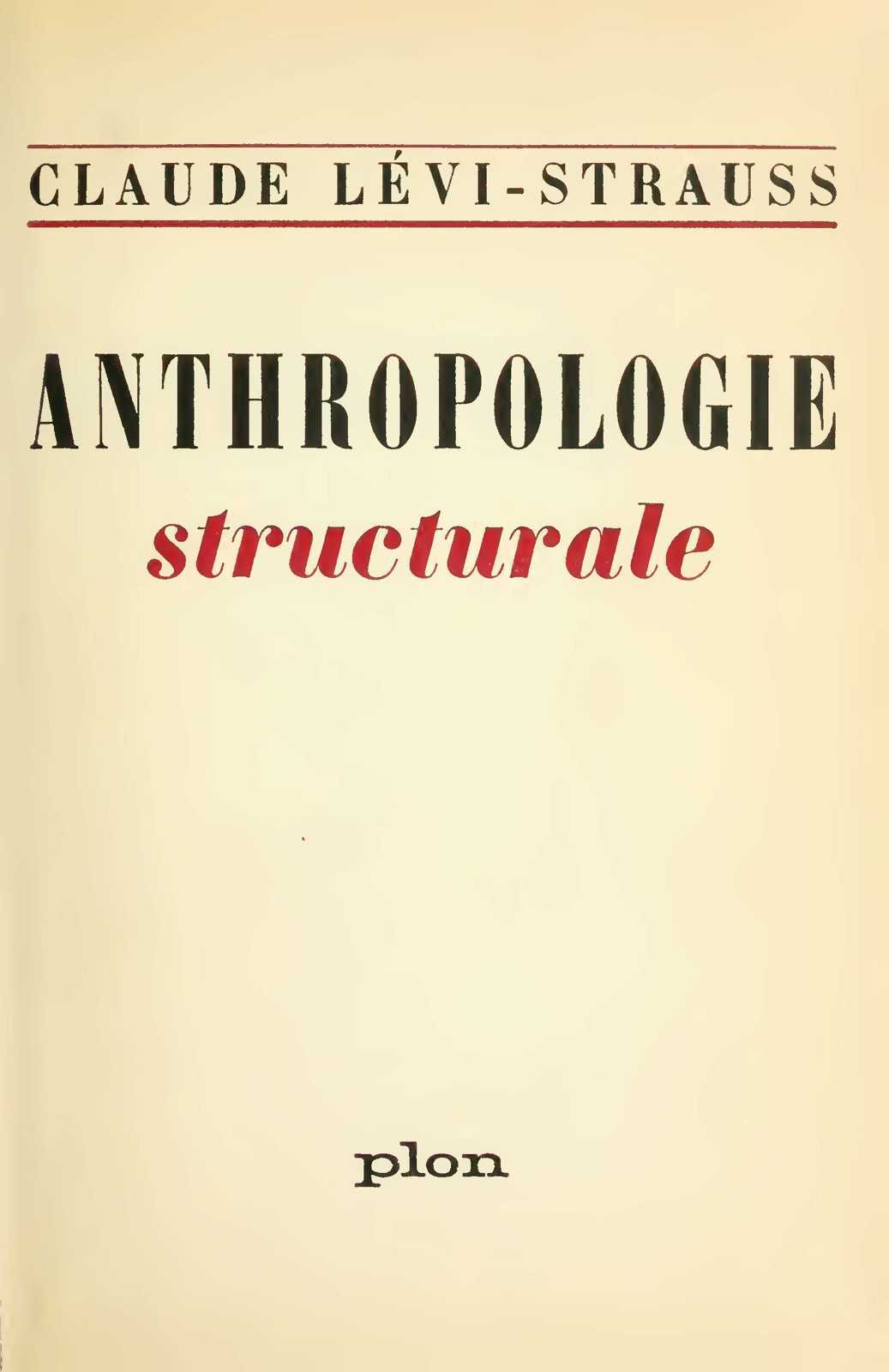 Anthropologie structurale