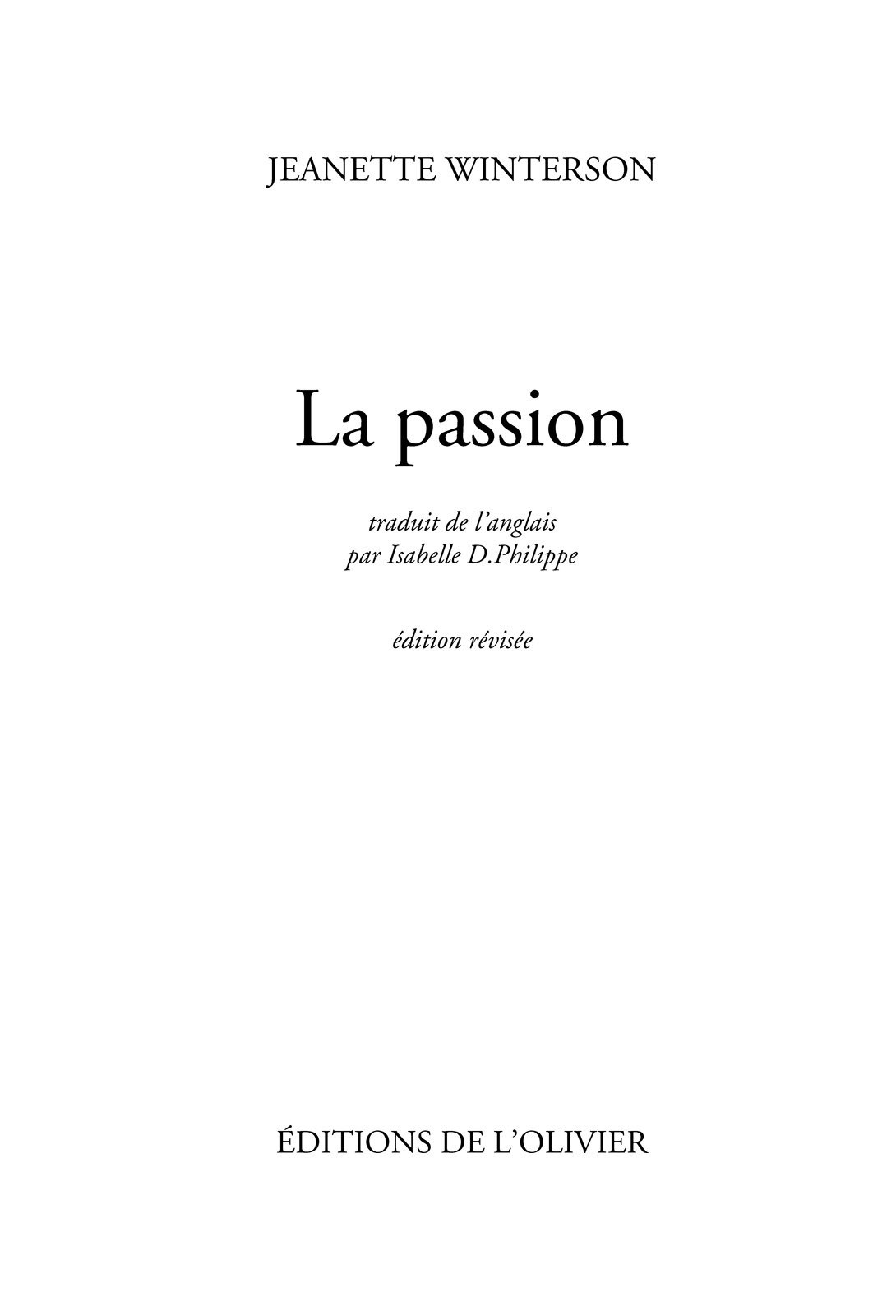 La passion