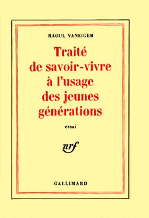 Traité de savoir-vivre à l'usage des jeunes générations