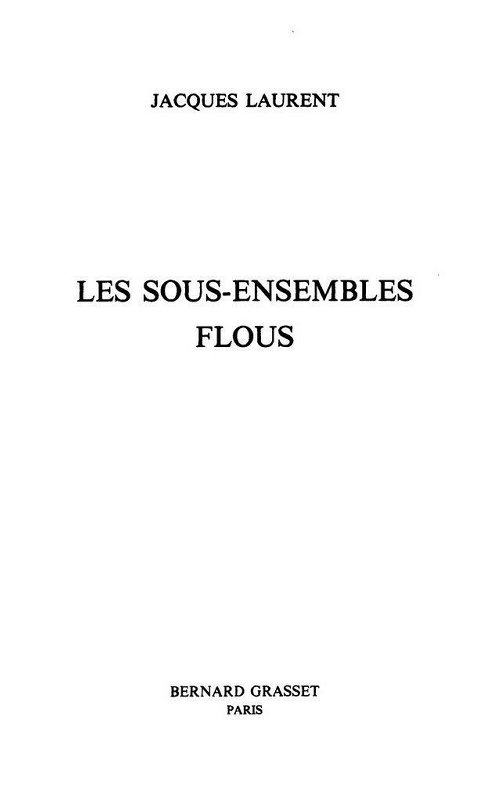 Les sous-ensembles flous
