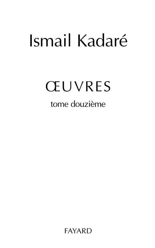 Oeuvres tome douxième
