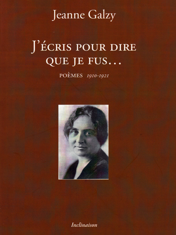 J'écris pour dire que je fus