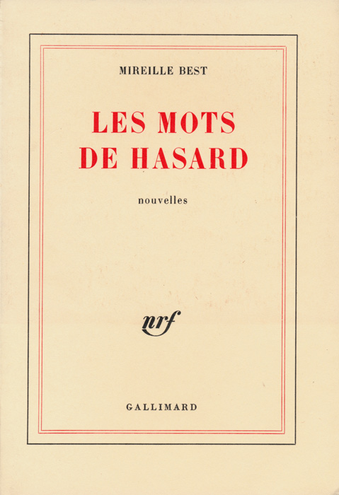 Les mots de hasard