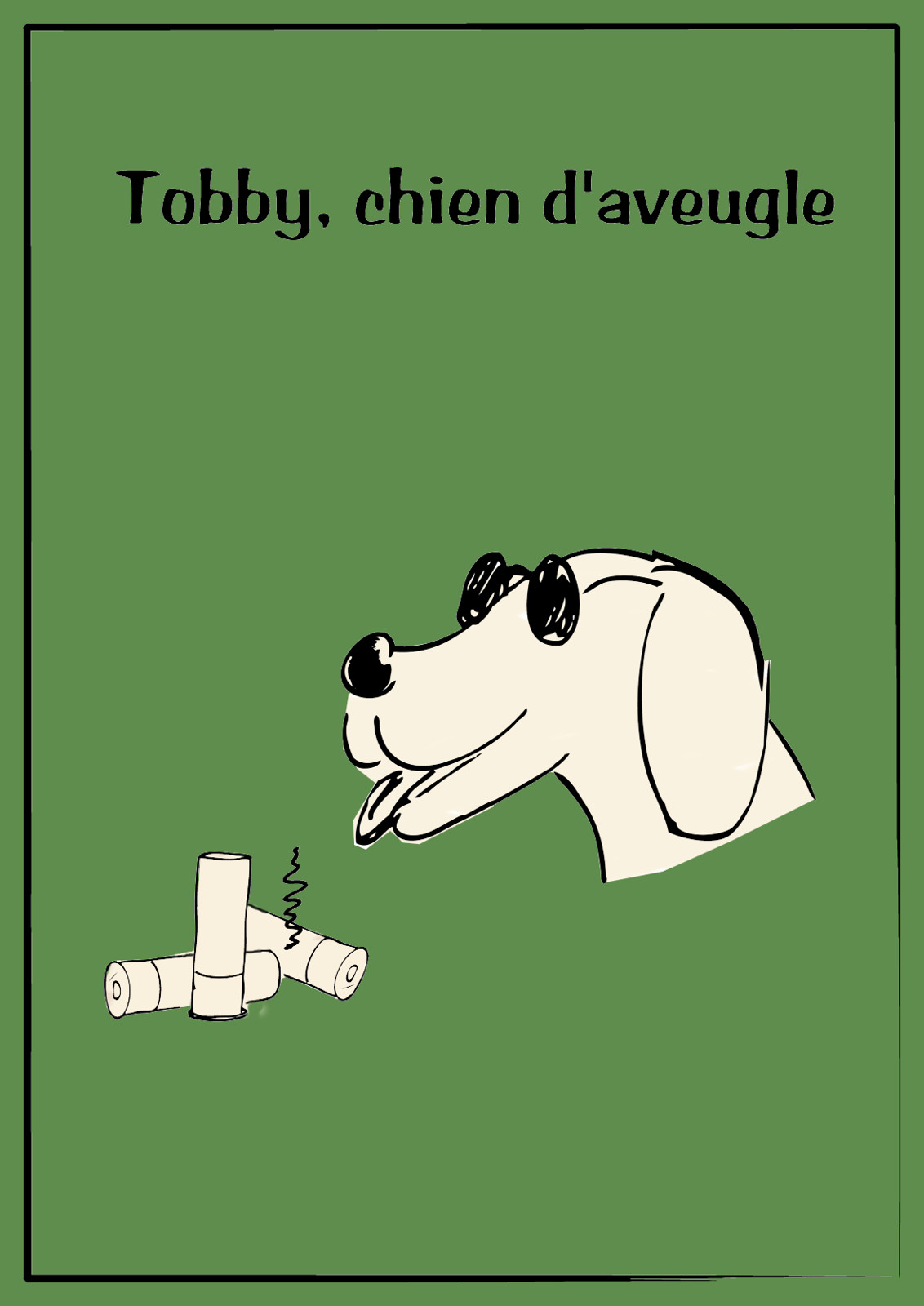 Tobby, chien d'aveugle.
