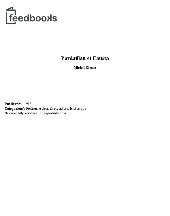 Pardaillan et Fausta