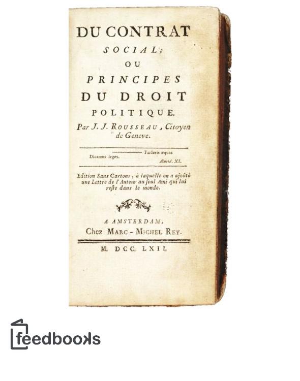 Du contrat social ou Principes du droit politique