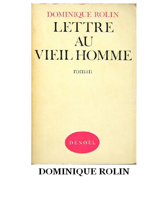 LETTRE AU VIEIL HOMME