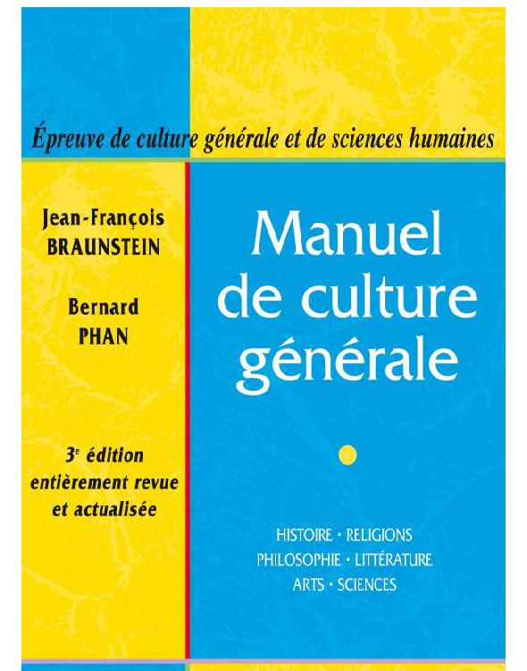 Manuel de culture générale