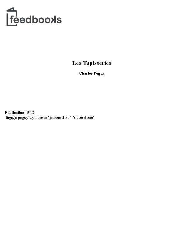 Les tapisseries