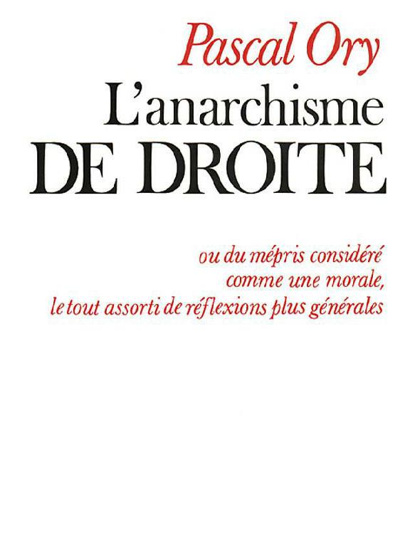 L'anarchisme de droite