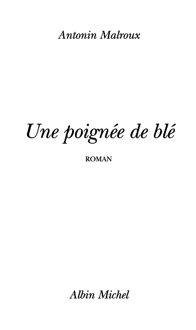 Une poignée de blé