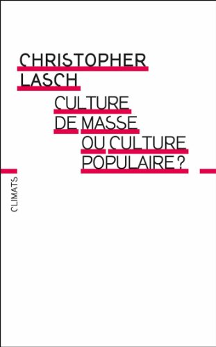 Culture de massse ou culture populaire ?