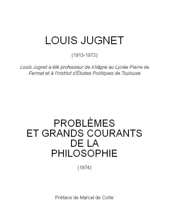 Problèmes et grands courants de la philosophie
