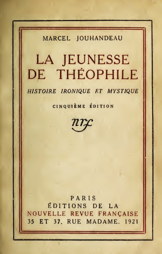 La jeunesse de Théophile