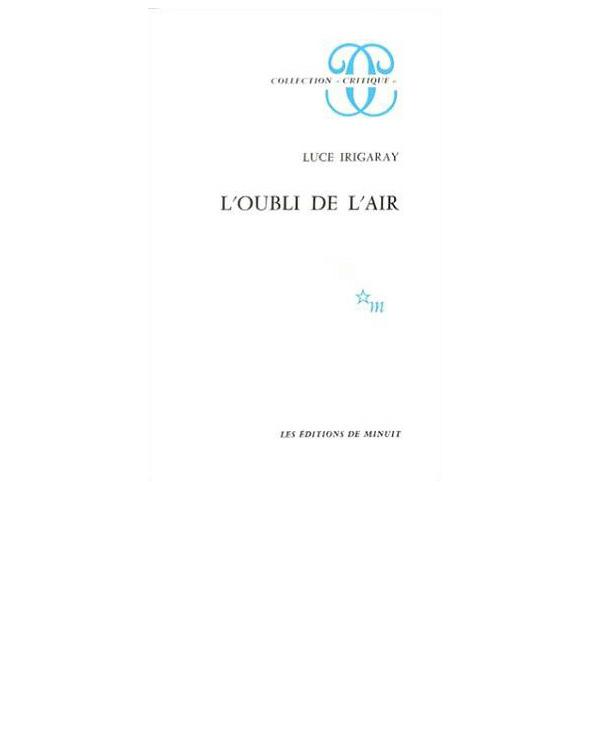 L’oubli de l’air chez Heidegger