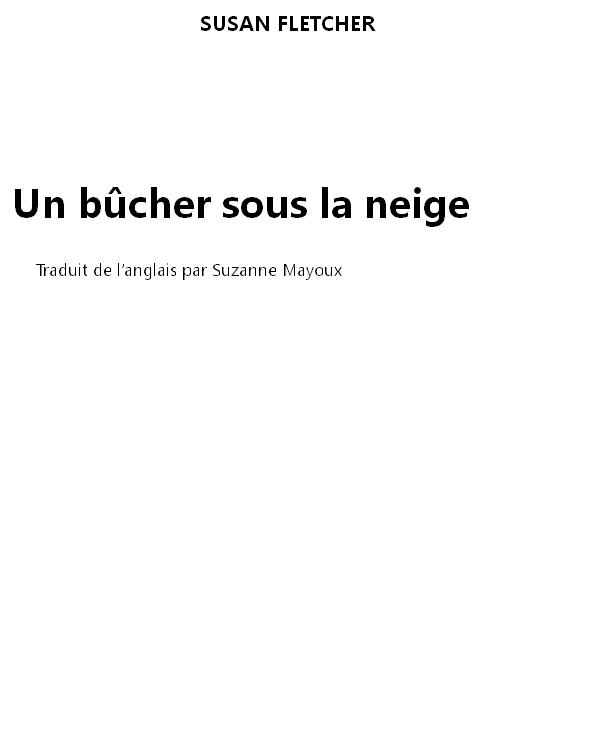 Un bûcher sous la neige