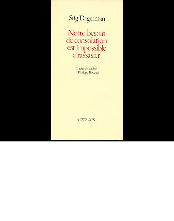 Notre besoin de consolation est impossible à rassasier V2