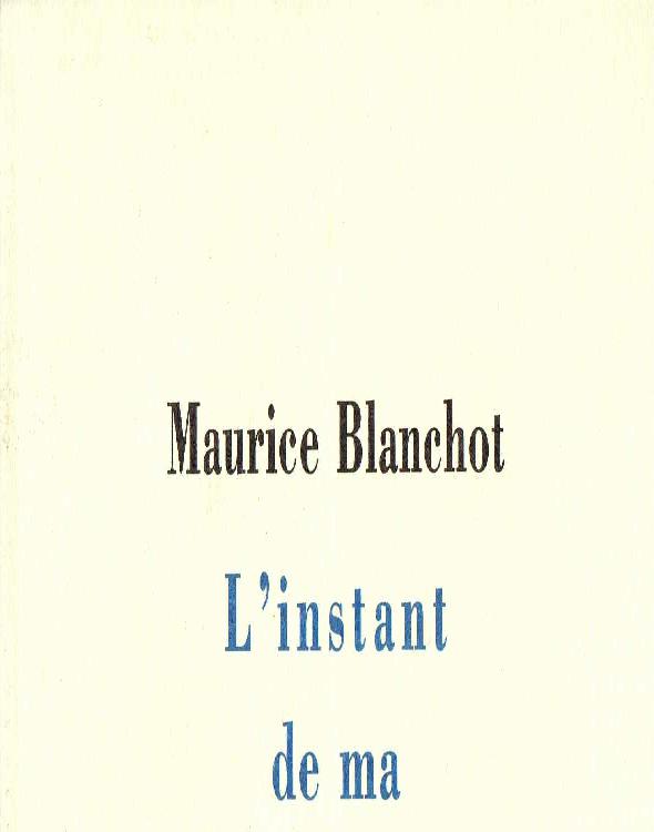 L'instant de ma mort