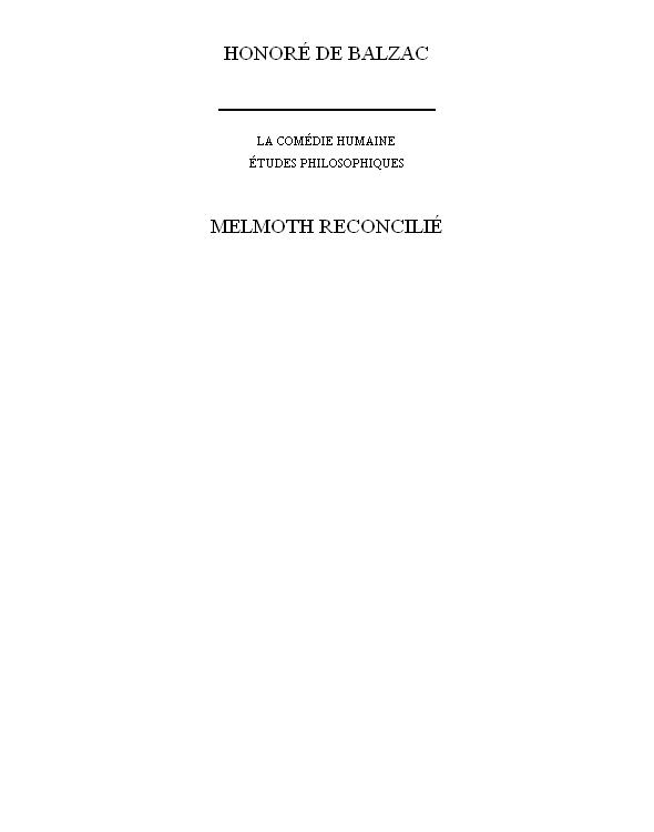 La Maison Nucingen (précédé de) Melmoth réconcilié