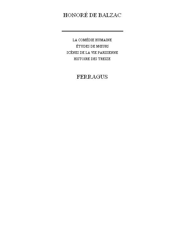 Ferragus, chefs des Dévorants