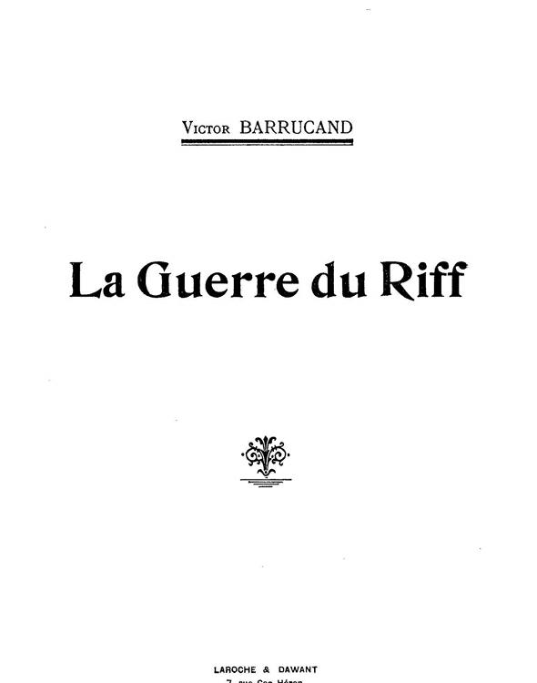 La Guerre du Riff