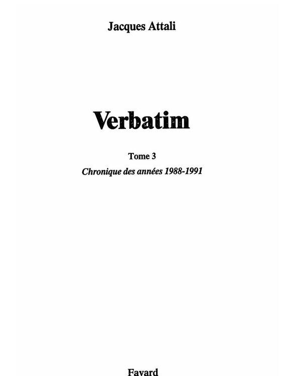 Verbatim III