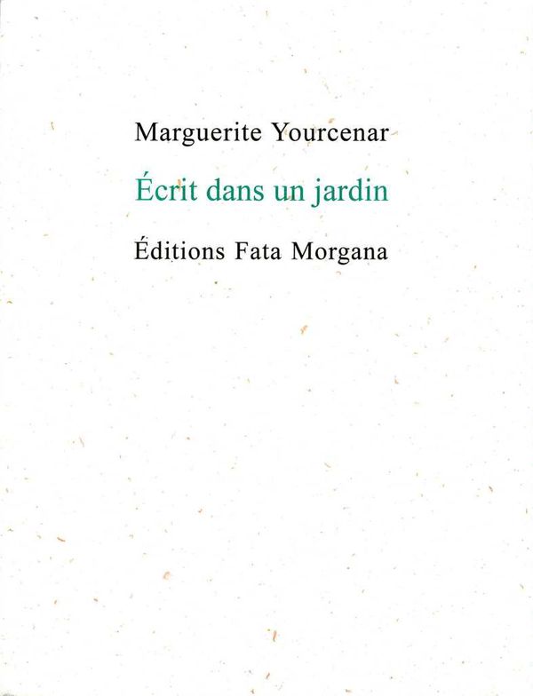 Écrit dans un jardin