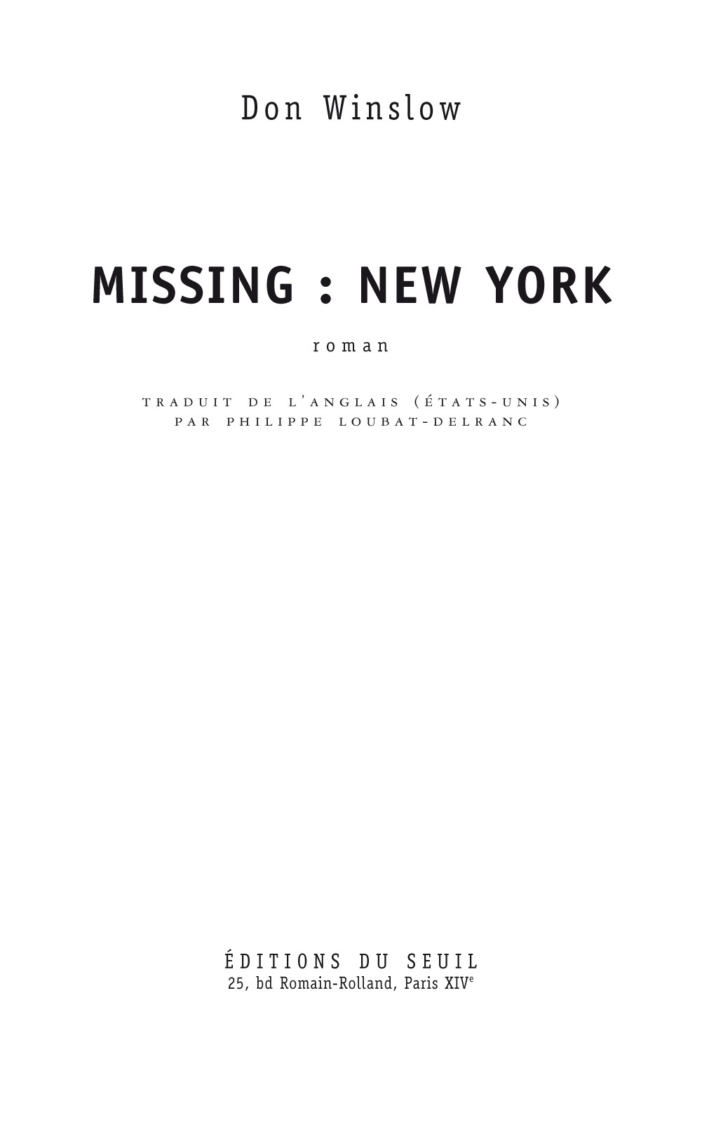 Missing : New York