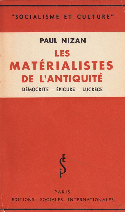 Les matérialistes de l'Antiquité