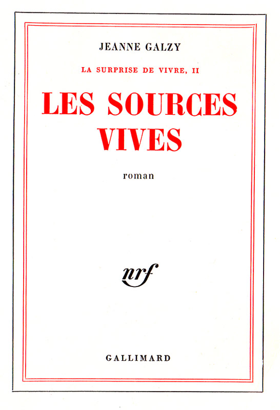 Les sources vives