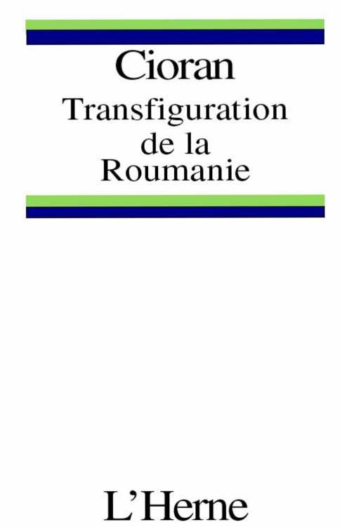 La transfiguration de la Roumanie
