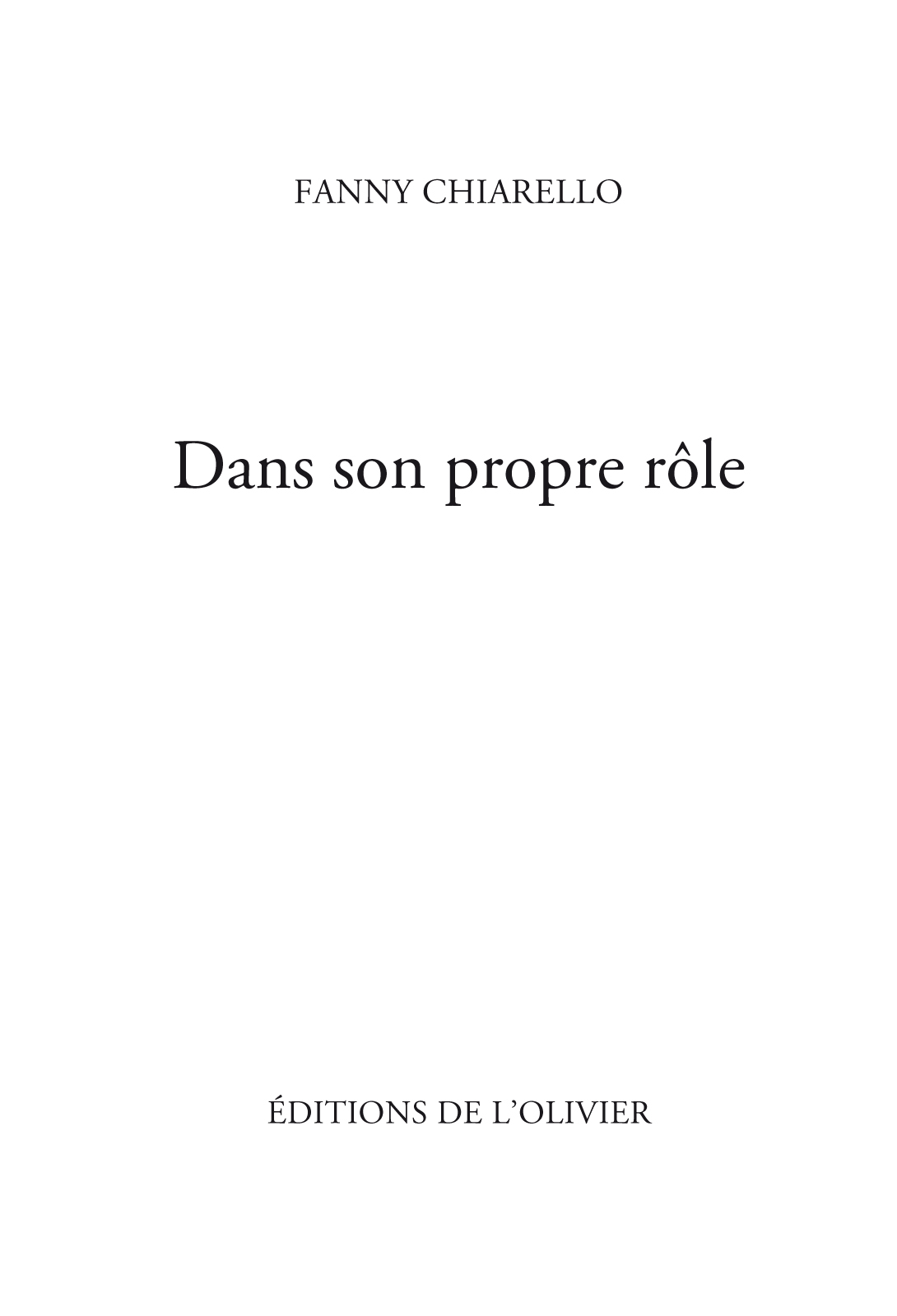 Dans son propre rôle