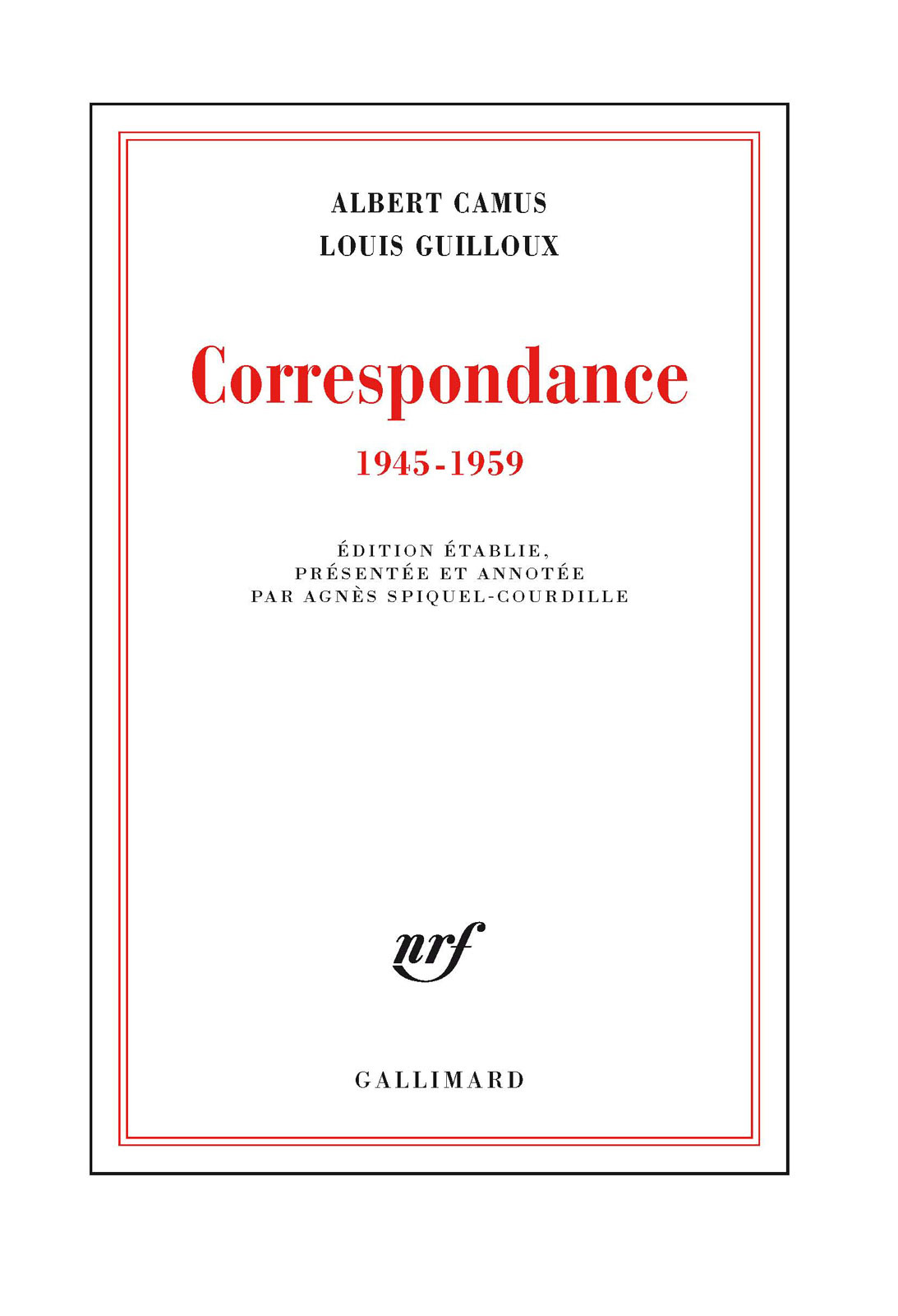 Correspondance (1945-1959) :