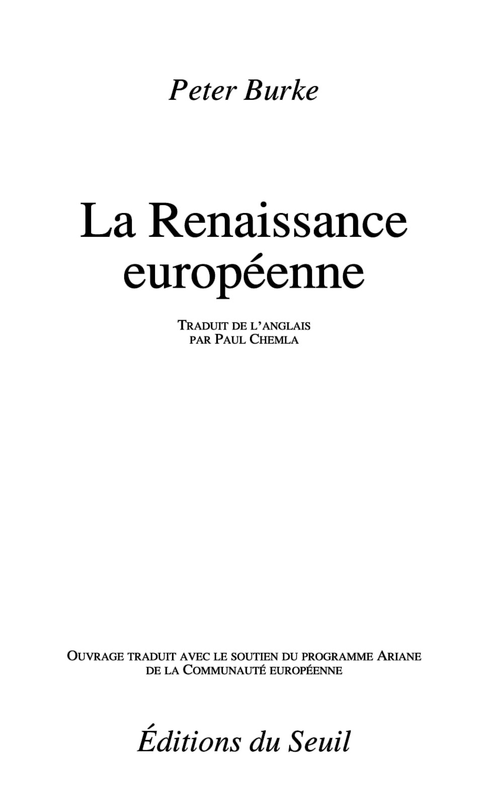 La Renaissance européenne