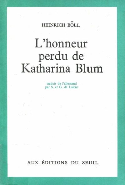 L'honneur perdu de Katharina Blum