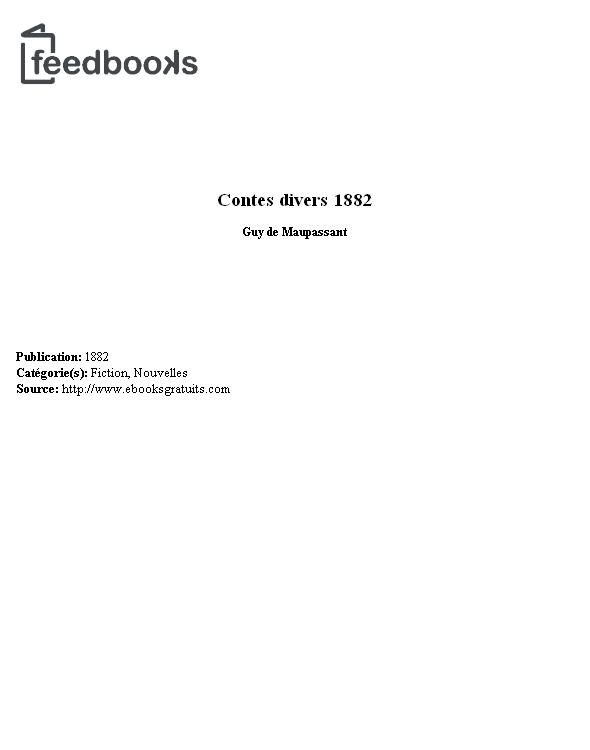 Contes divers 1882