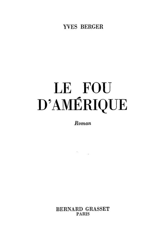 Le Fou d'Amérique