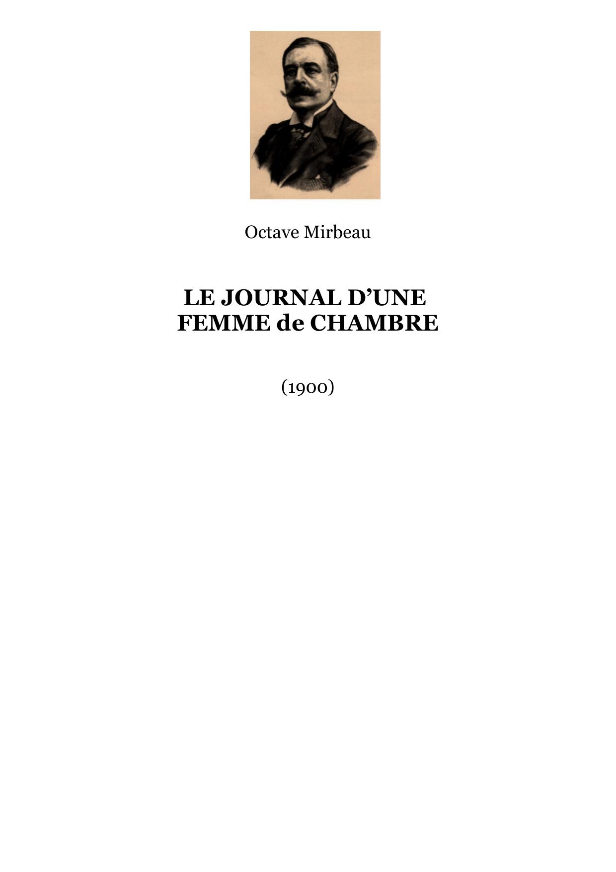 Le Journal d'une femme de chambre