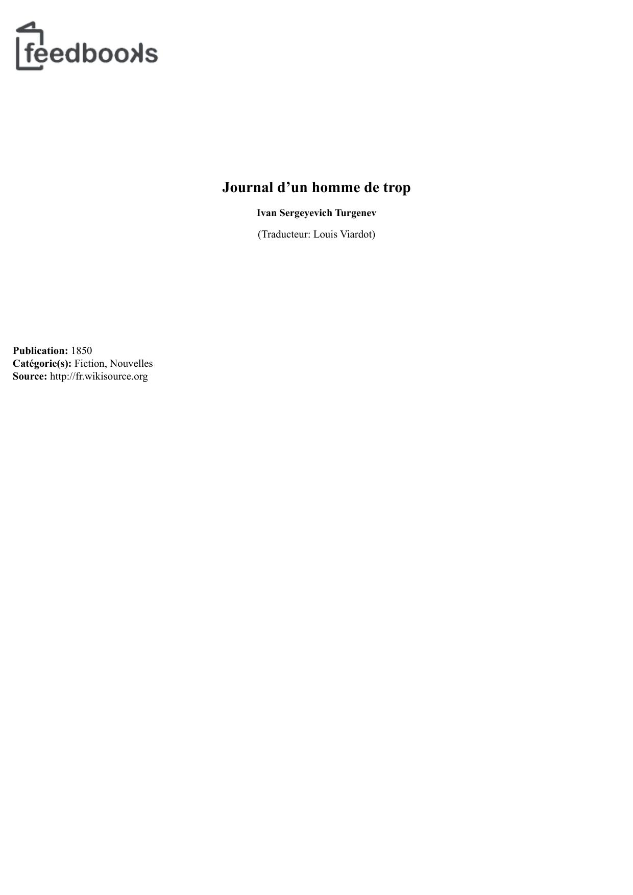 Journal d'un homme de trop - Trois rencontres