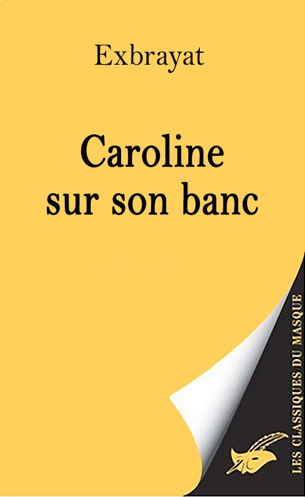 Caroline sur son banc