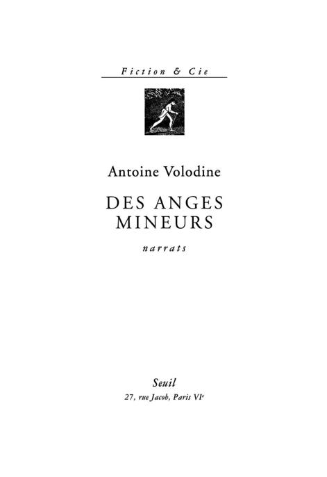 Des anges mineurs (narrats)