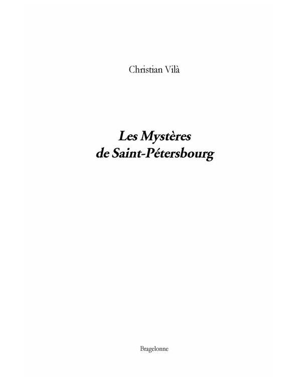Les mystères de Saint-Pétersbourg