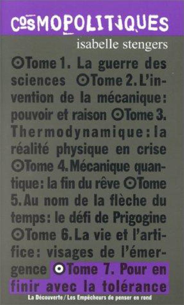 Pour en finir avec la tolerance